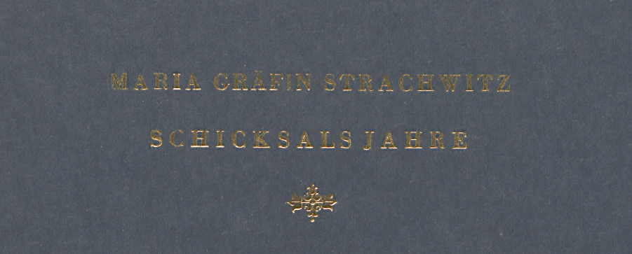 Manuskript Schicksalsjahre